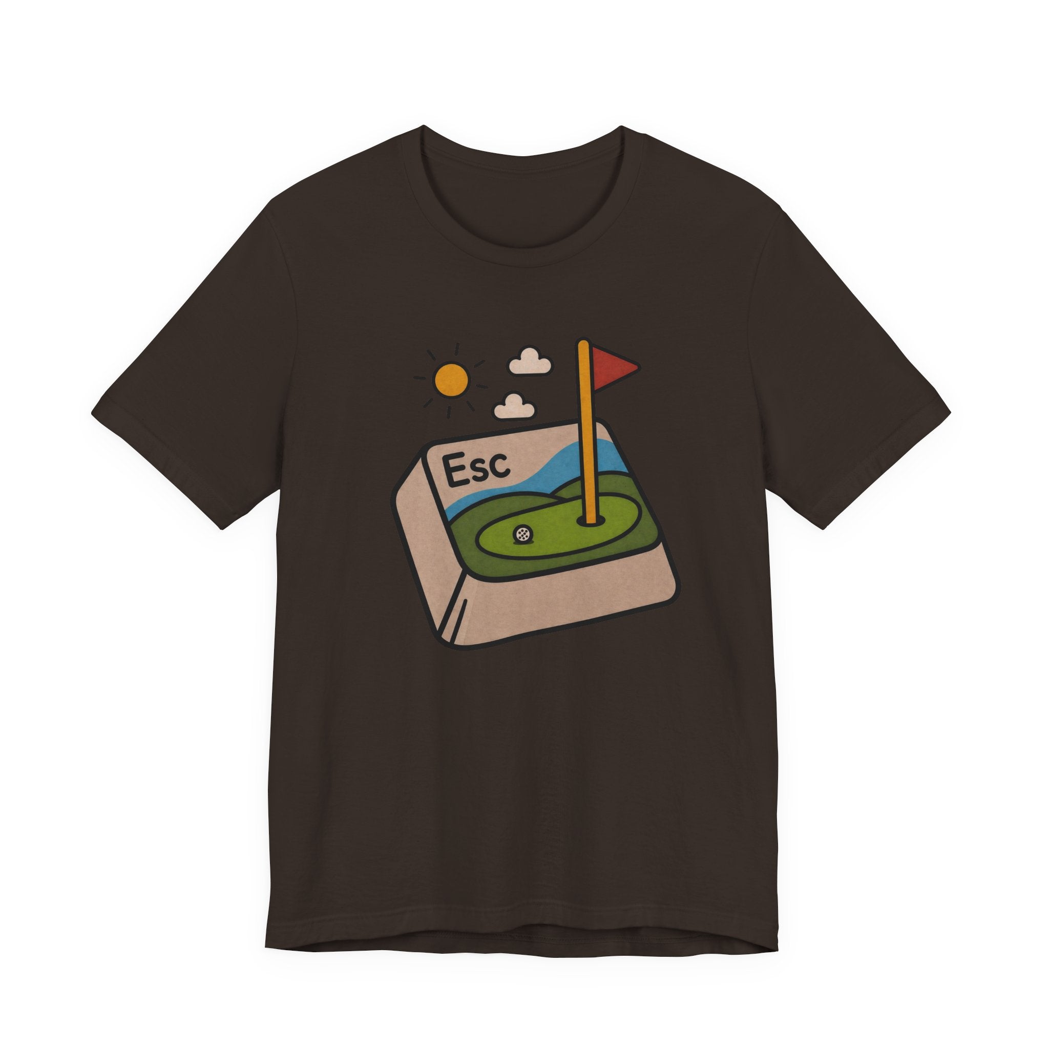 The "Golf Escape Button" Tee