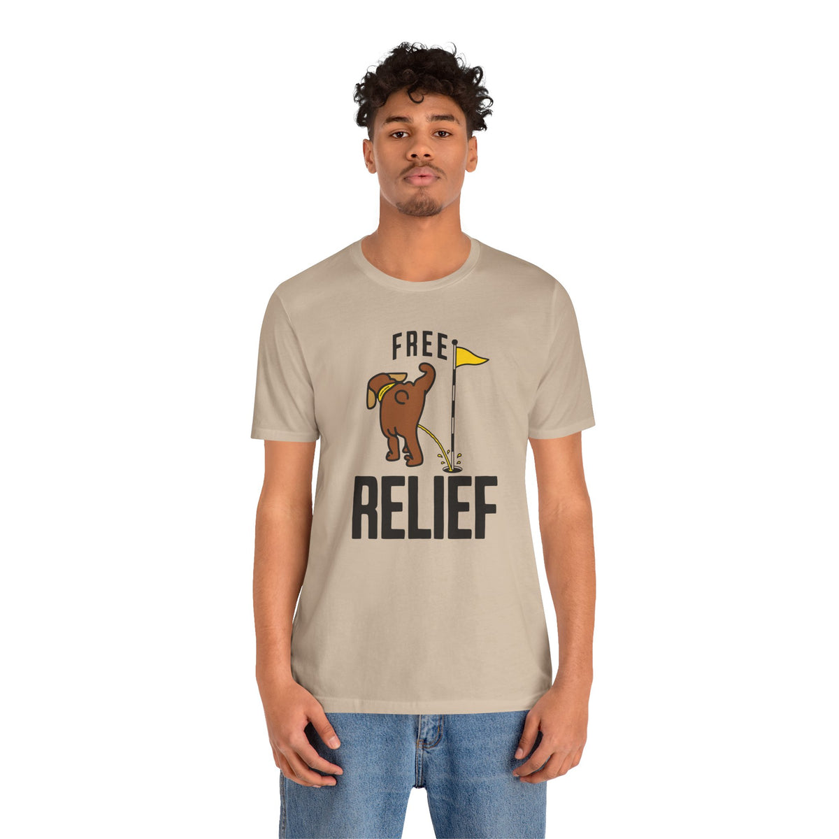 "Free Relief" Golf Tee