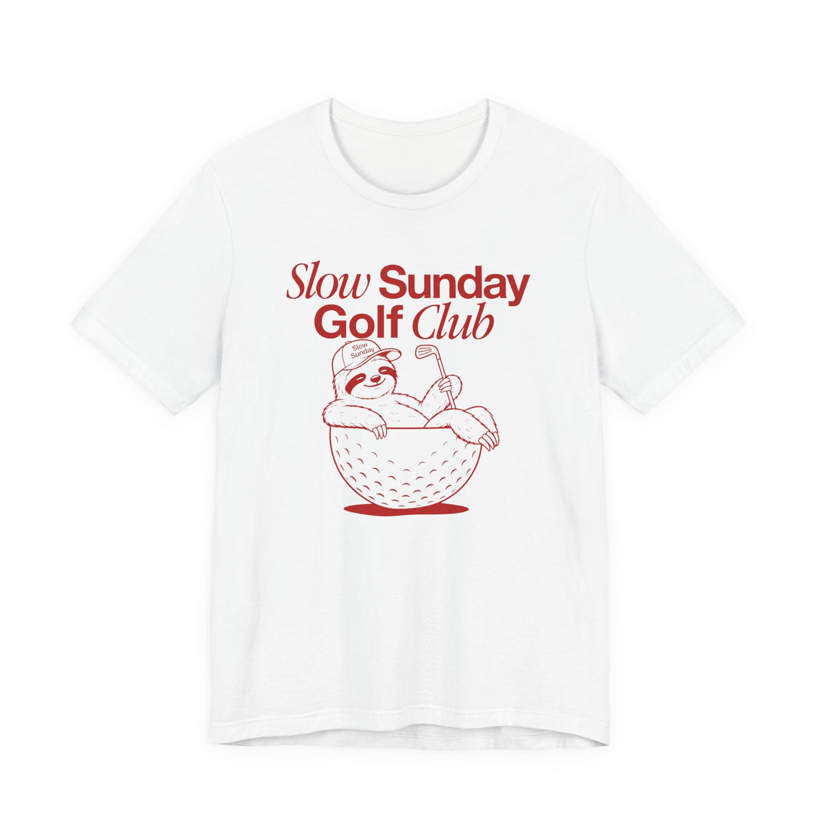 "Slow Sunday Golf" Club Tee
