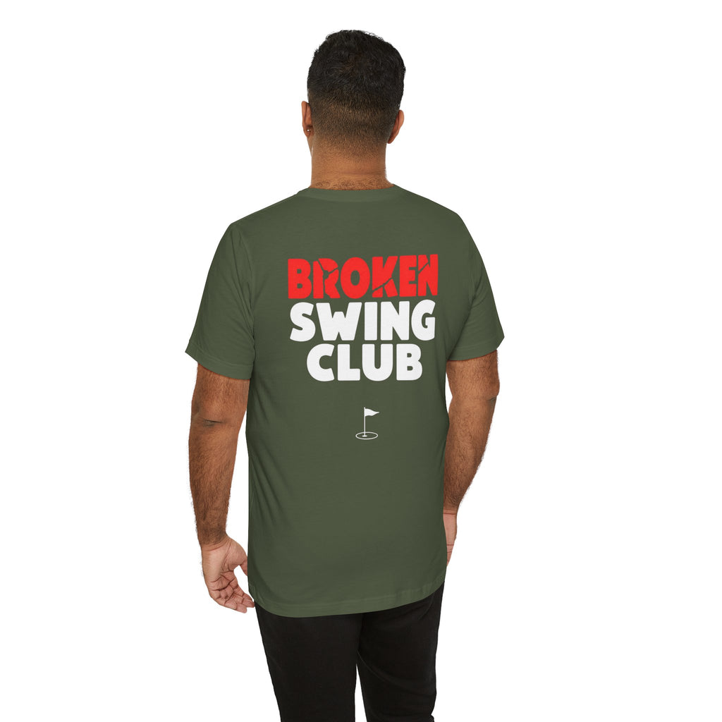 "Broken Swing Club" Golf Tee