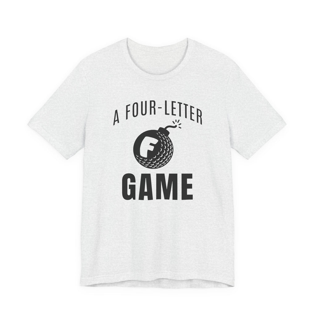 "Four Letter Game" Golf Tee