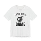 "Four Letter Game" Golf Tee