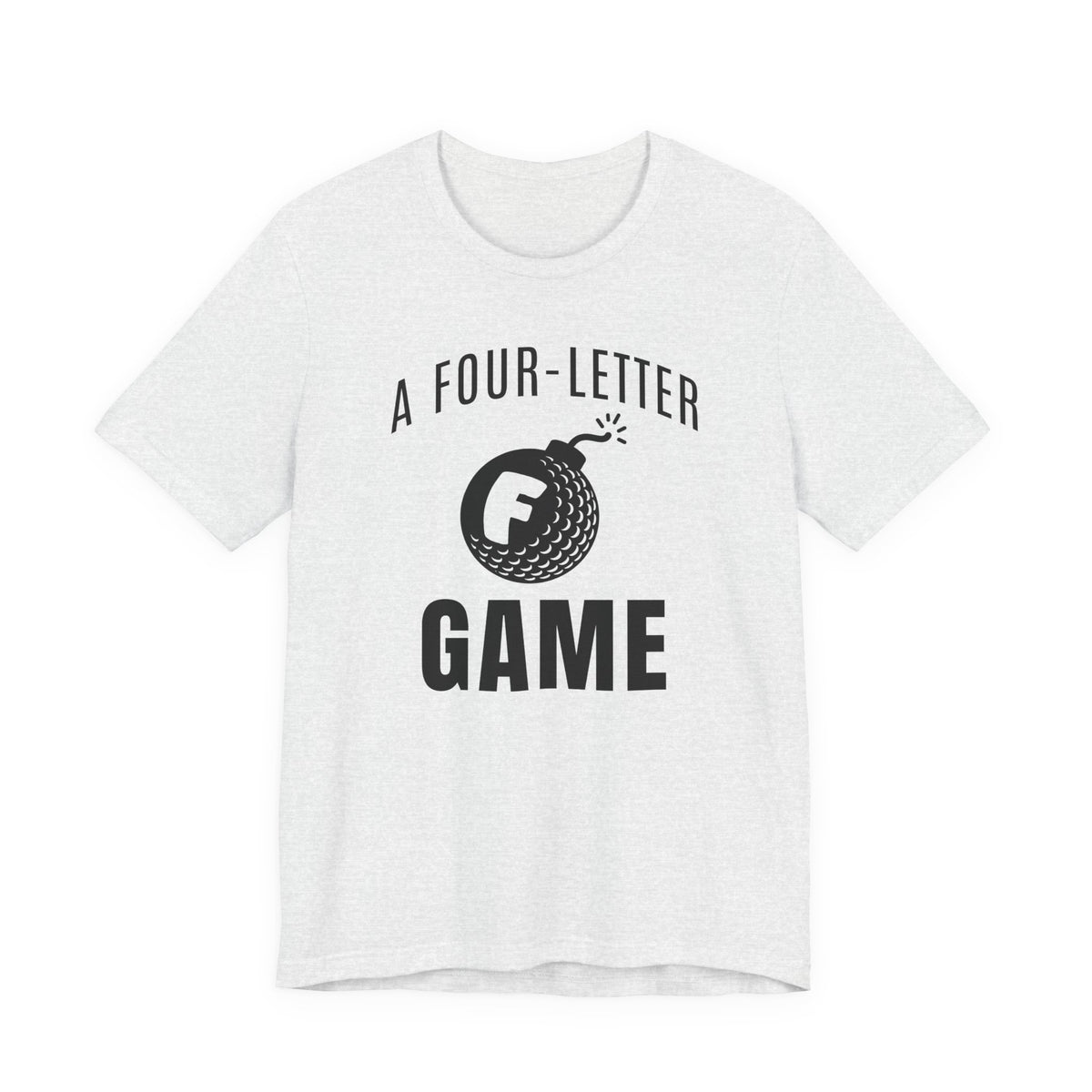"Four Letter Game" Golf Tee