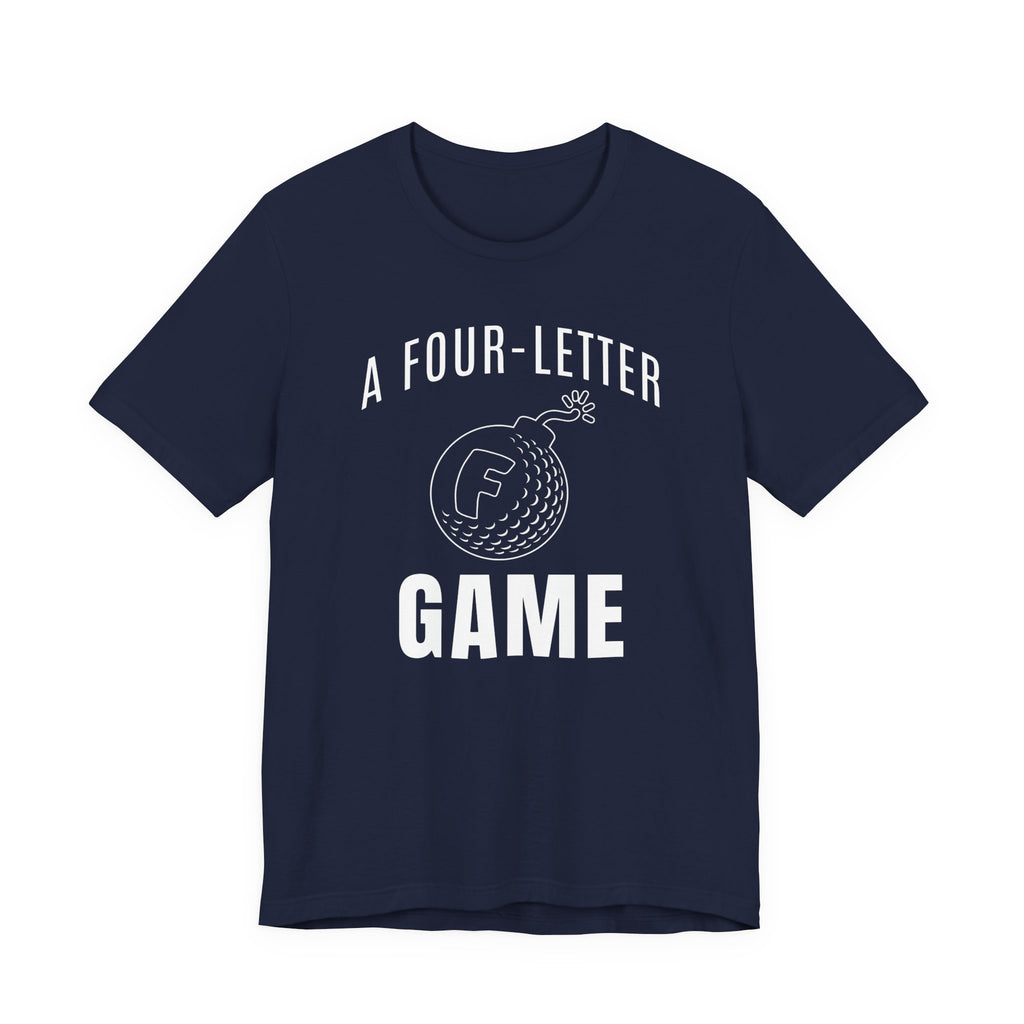 "Four Letter Game" Golf Tee