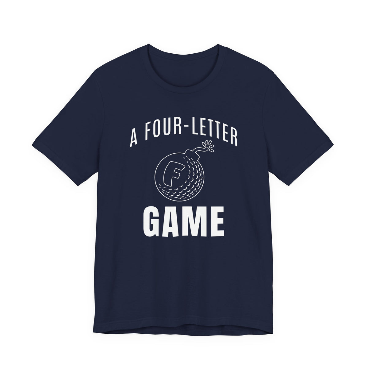 "Four Letter Game" Golf Tee