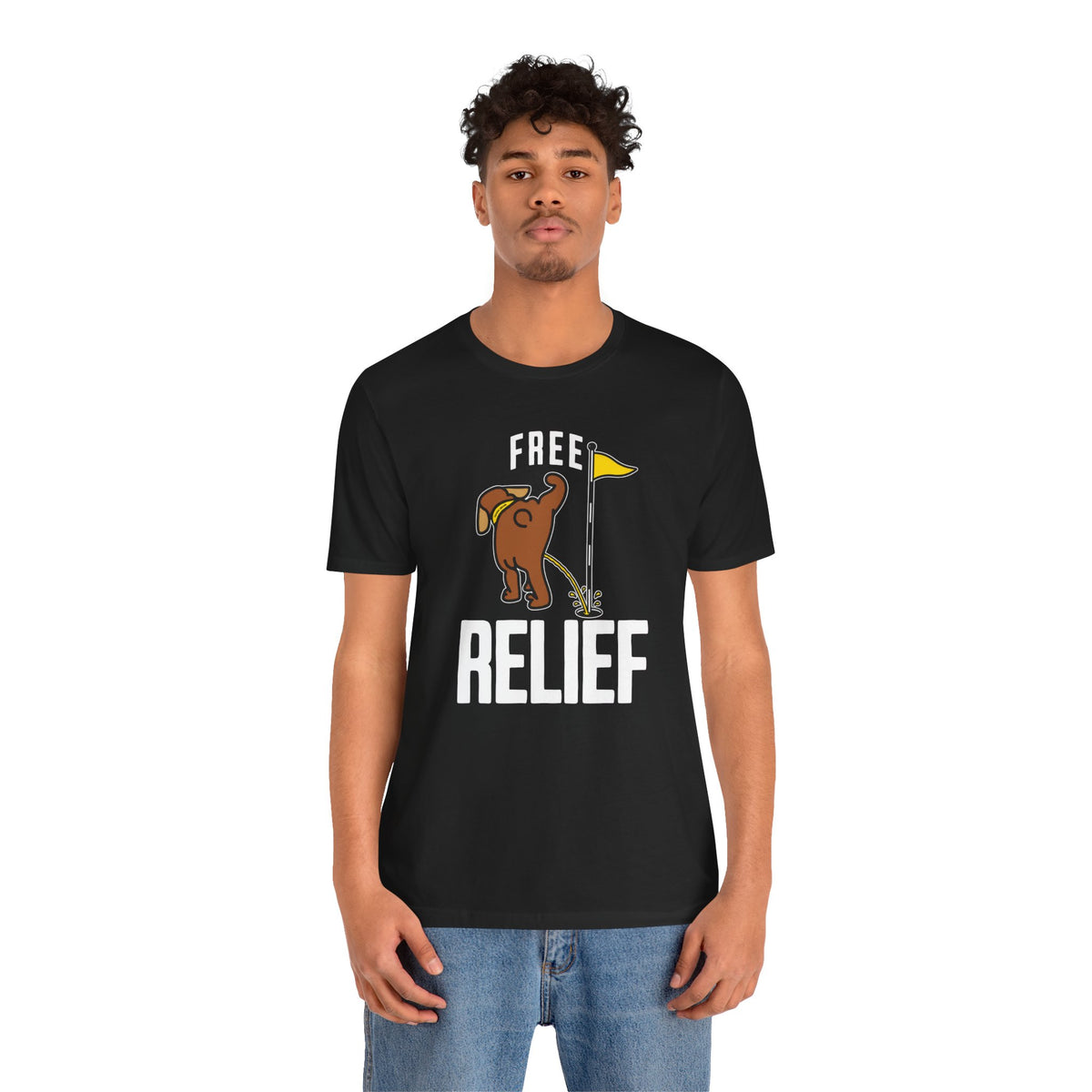"Free Relief" Golf Tee