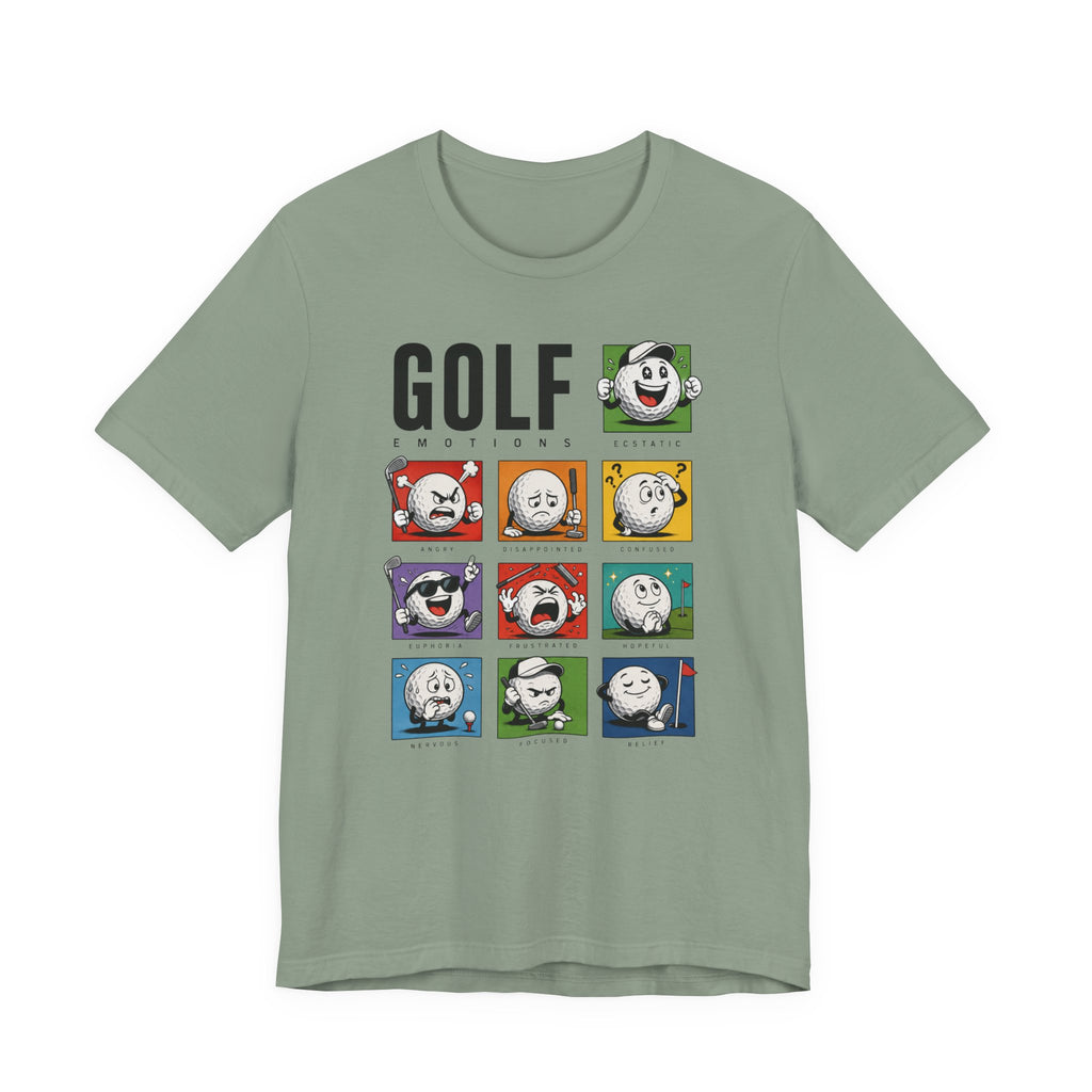 The "Many Moods Of Golf" Tee