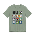 The "Many Moods Of Golf" Tee