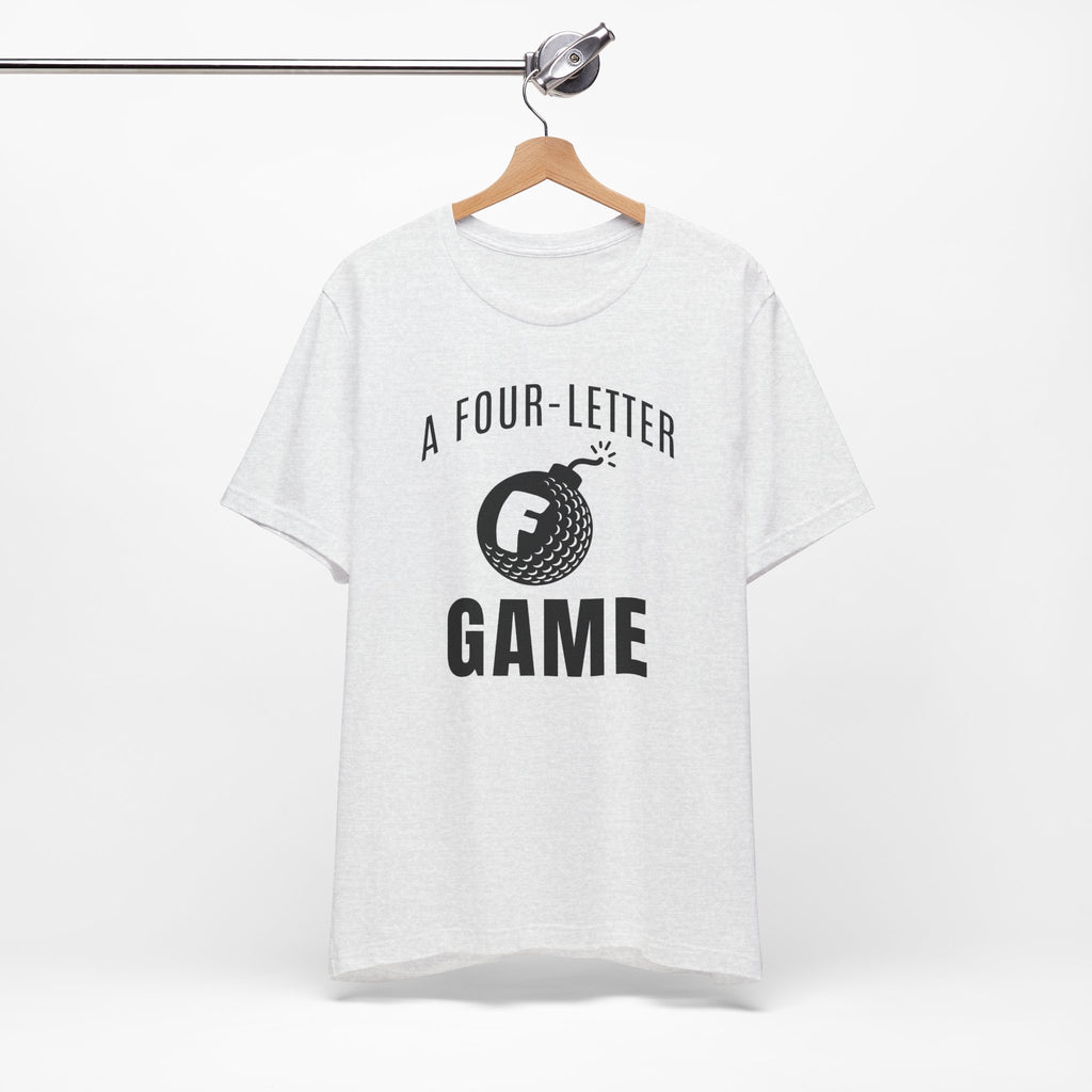 "Four Letter Game" Golf Tee