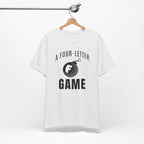 "Four Letter Game" Golf Tee
