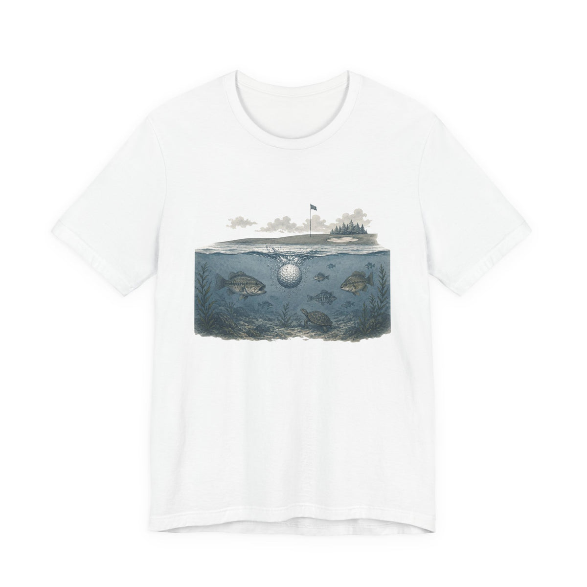 "Water Hazard Life" Golf Tee