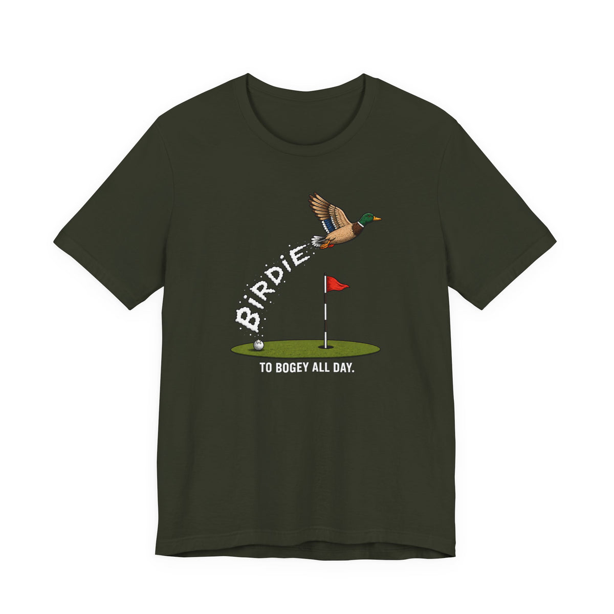 "Birdie To Bogey" Golf Tee