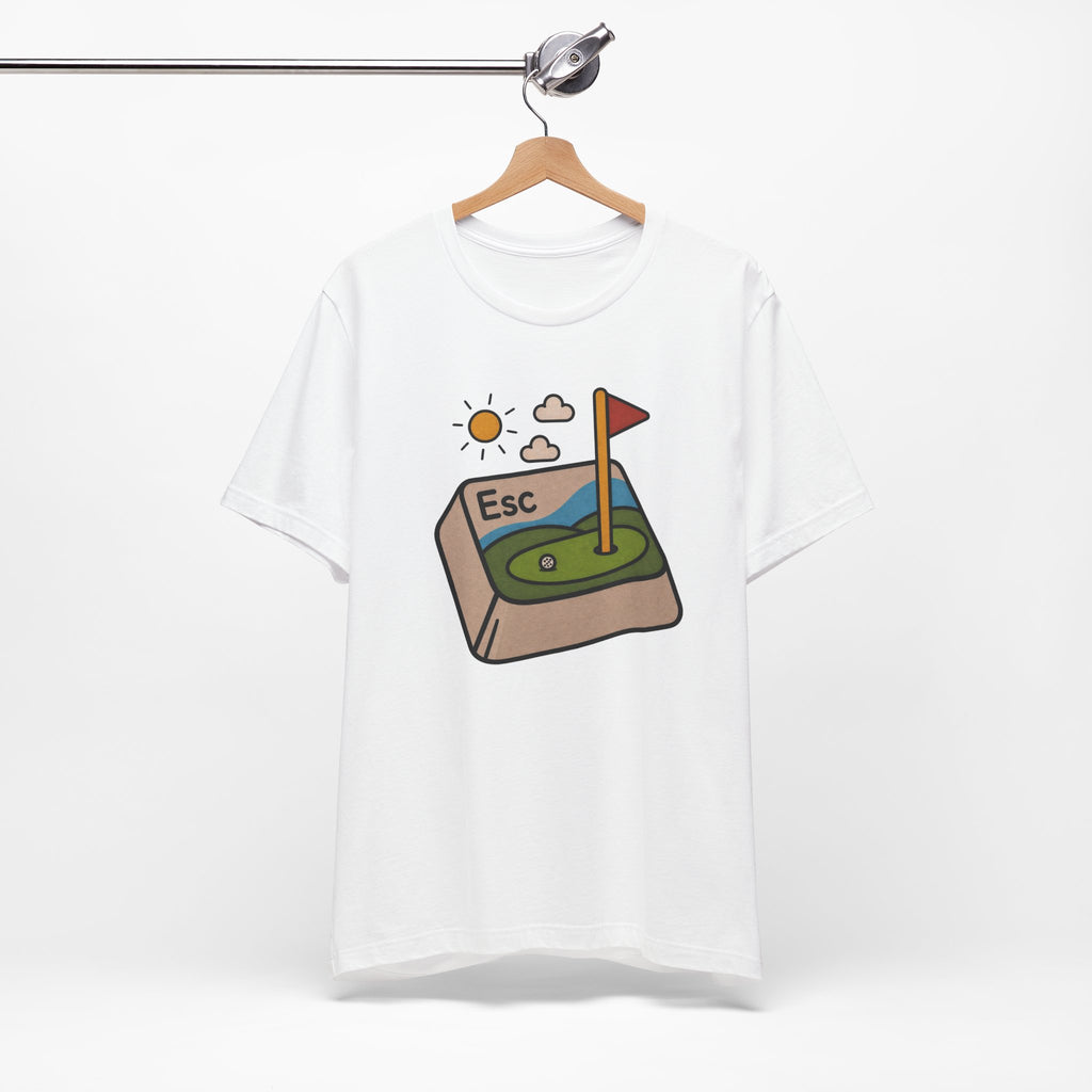 The "Golf Escape Button" Tee