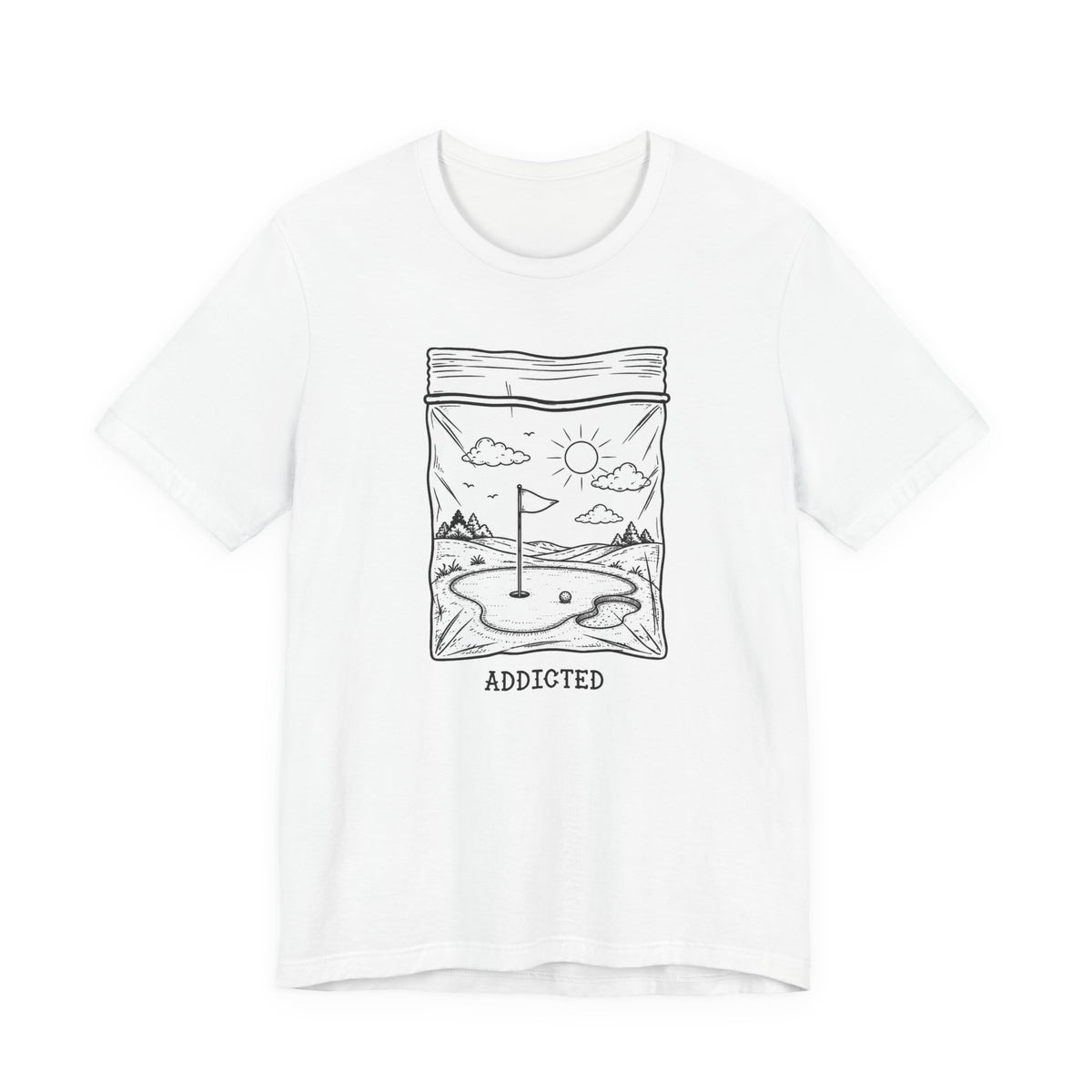 "Golf Addict" Club Tee