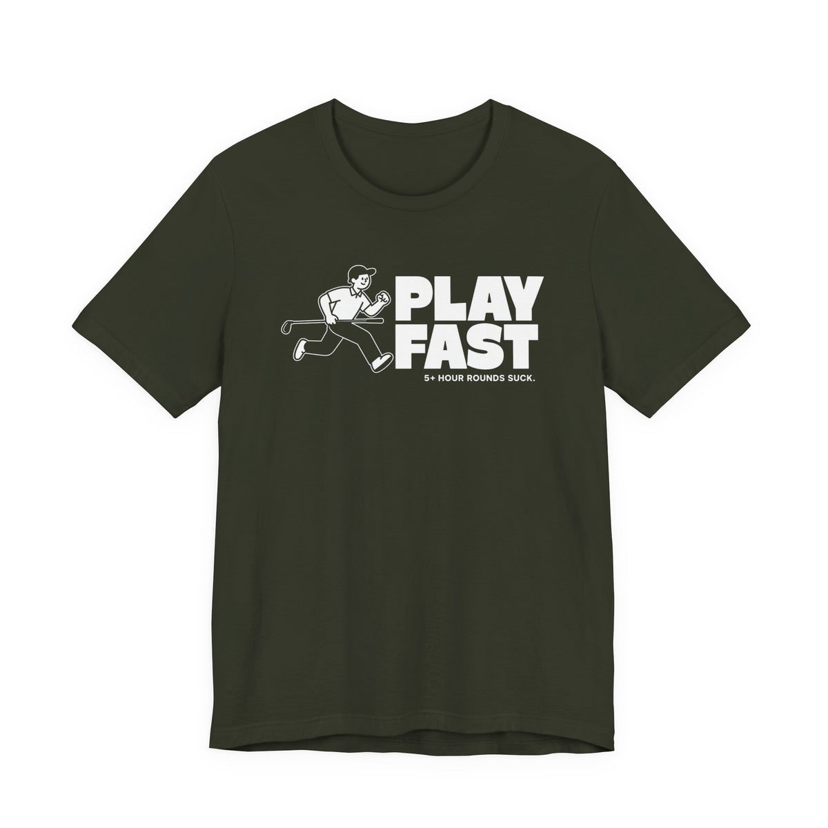 "Play Fast" Golf Tee