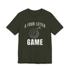 "Four Letter Game" Golf Tee