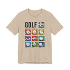 The "Many Moods Of Golf" Tee