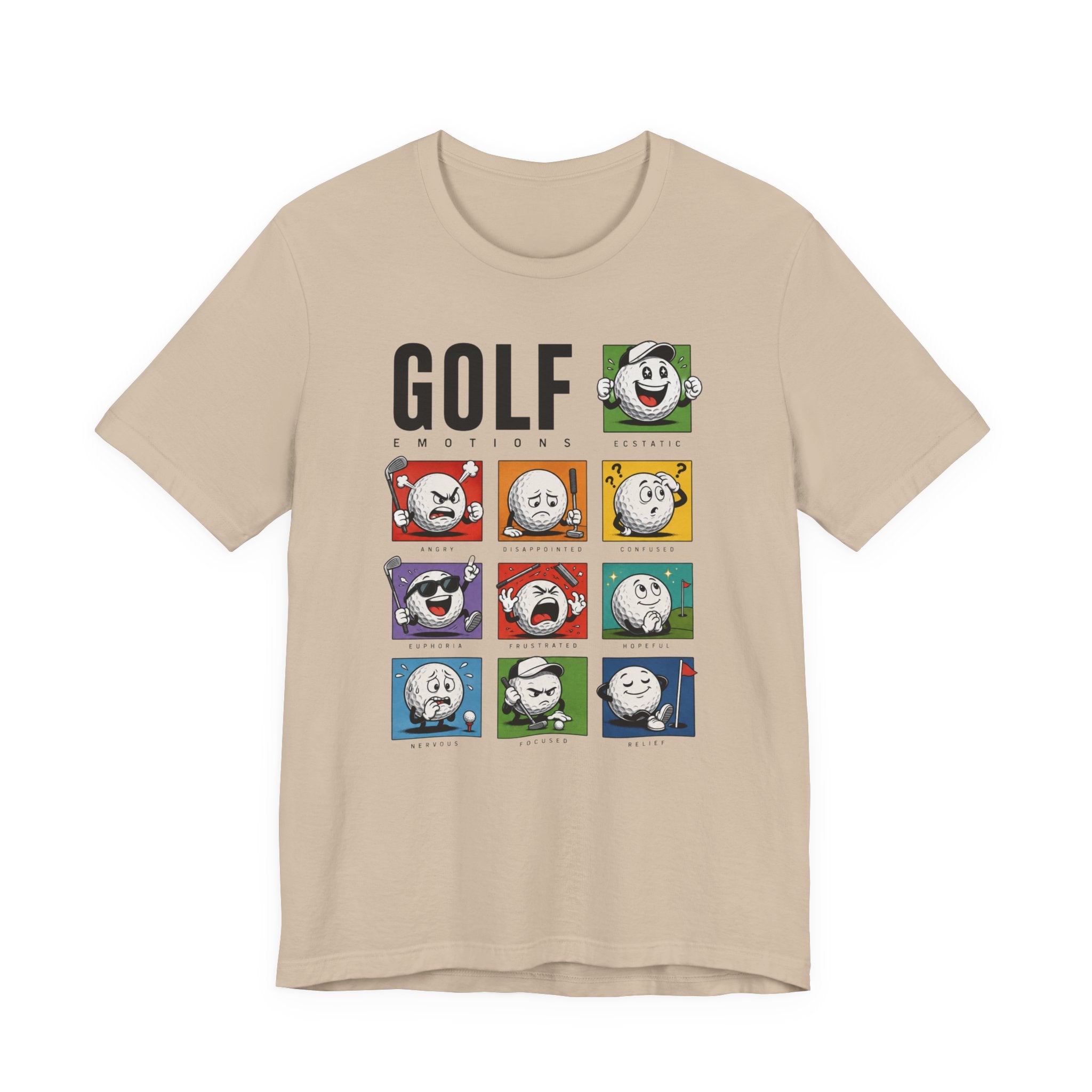 The "Many Moods Of Golf" Tee