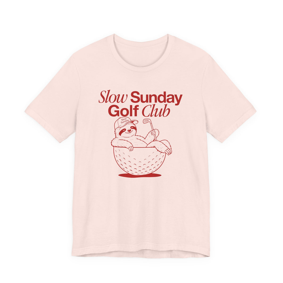 "Slow Sunday Golf" Club Tee