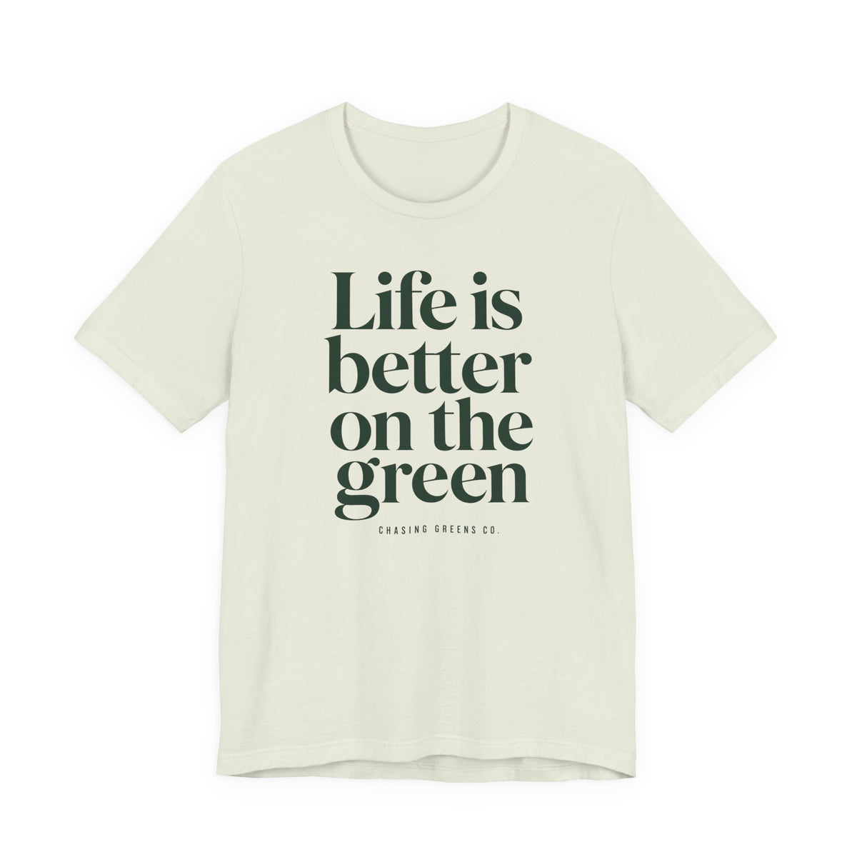 "Better On Greens" Golf Tee