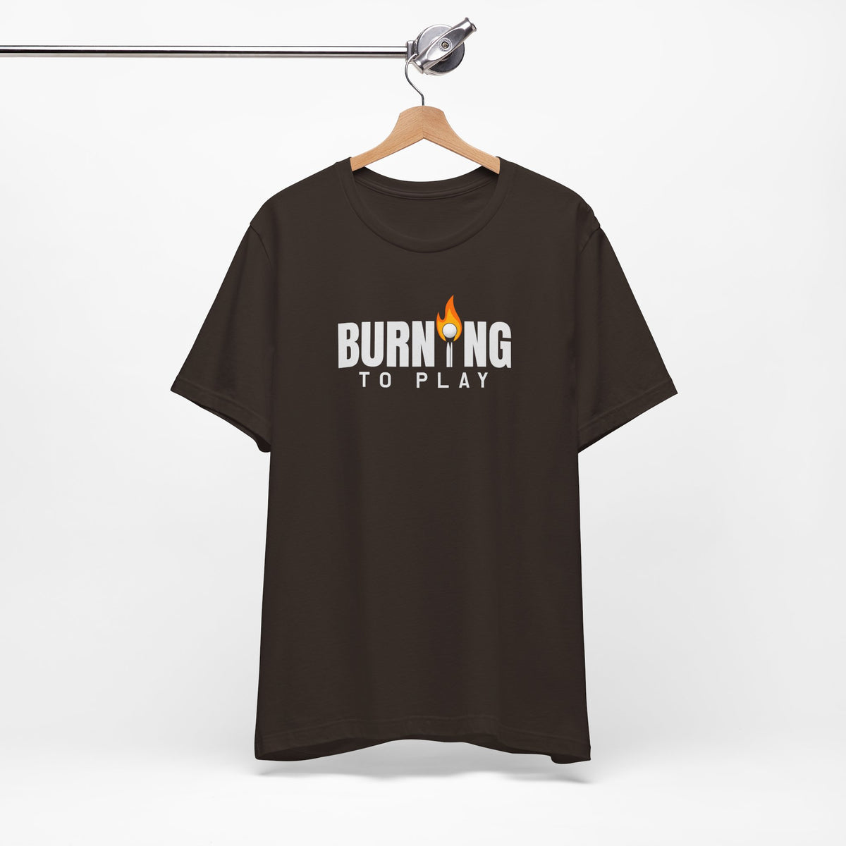 "Burning To Play" Golf Tee