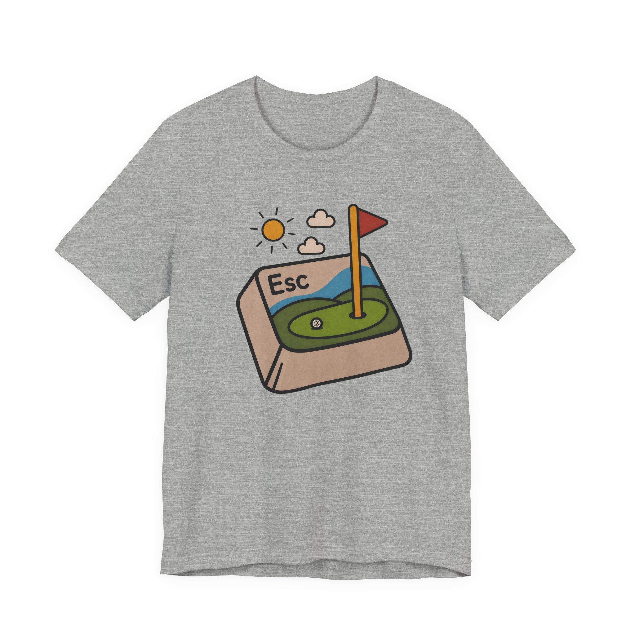 The "Golf Escape Button" Tee