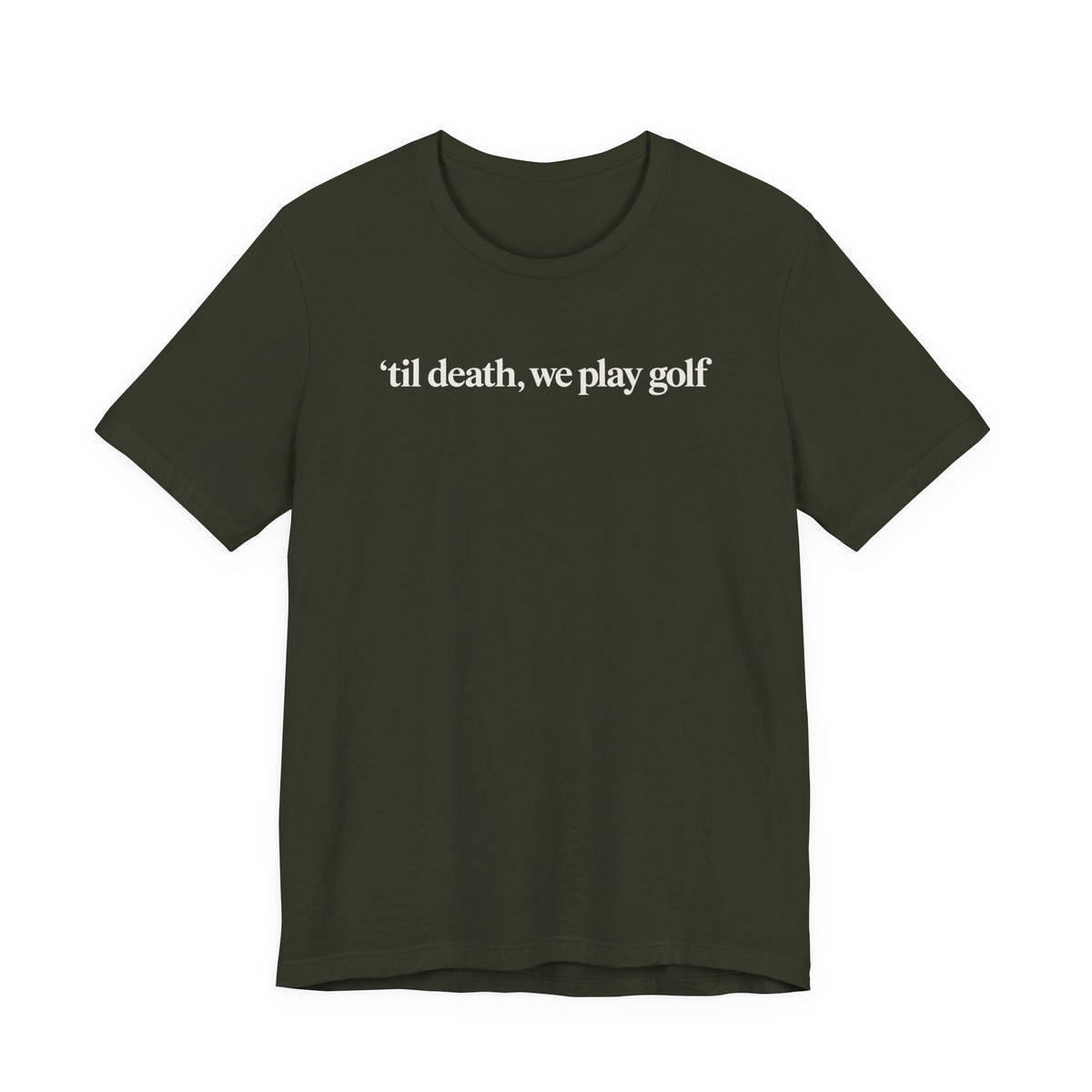 "'Til Death" Golf Tee