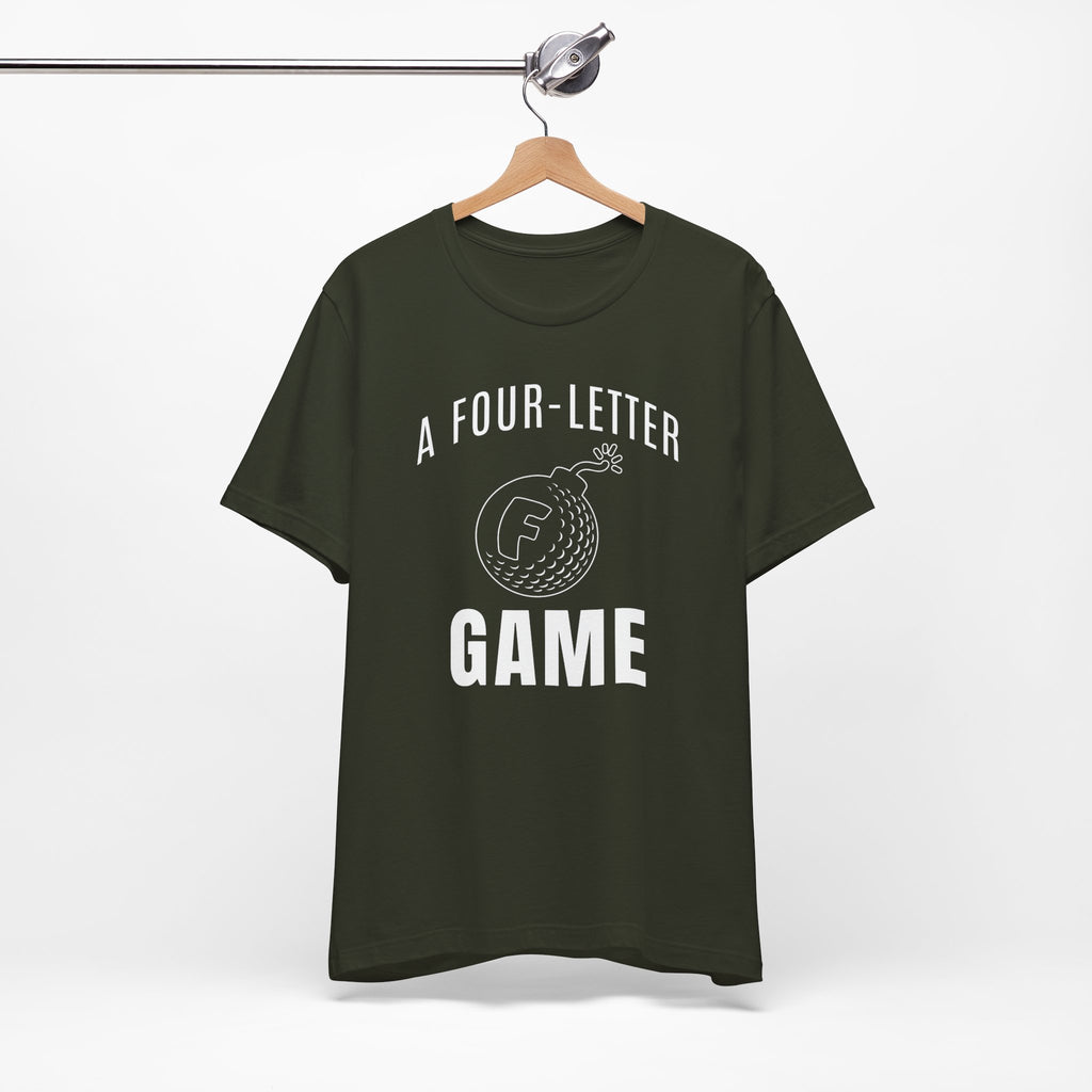 "Four Letter Game" Golf Tee
