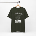 "Four Letter Game" Golf Tee
