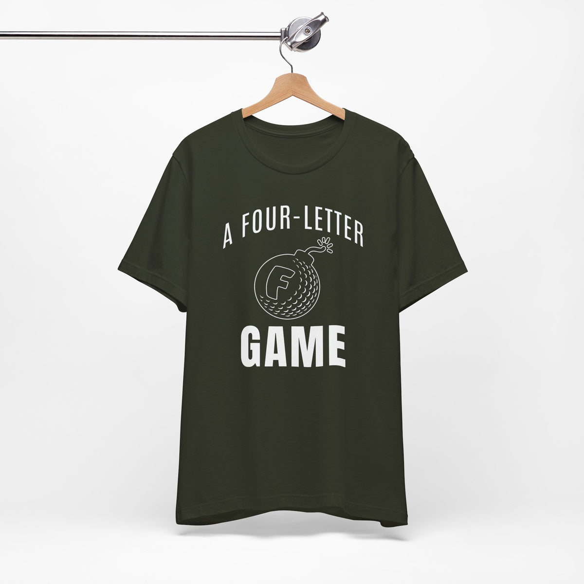 "Four Letter Game" Golf Tee