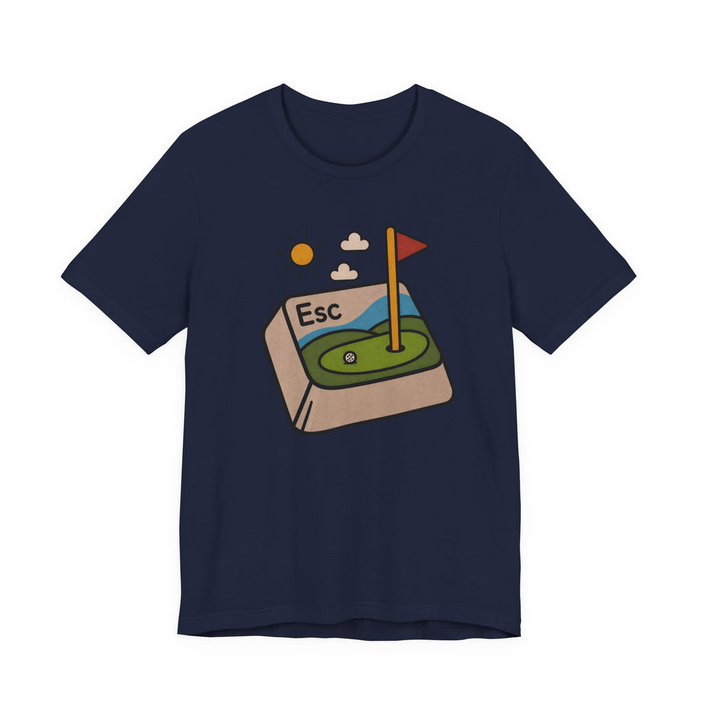 The "Golf Escape Button" Tee