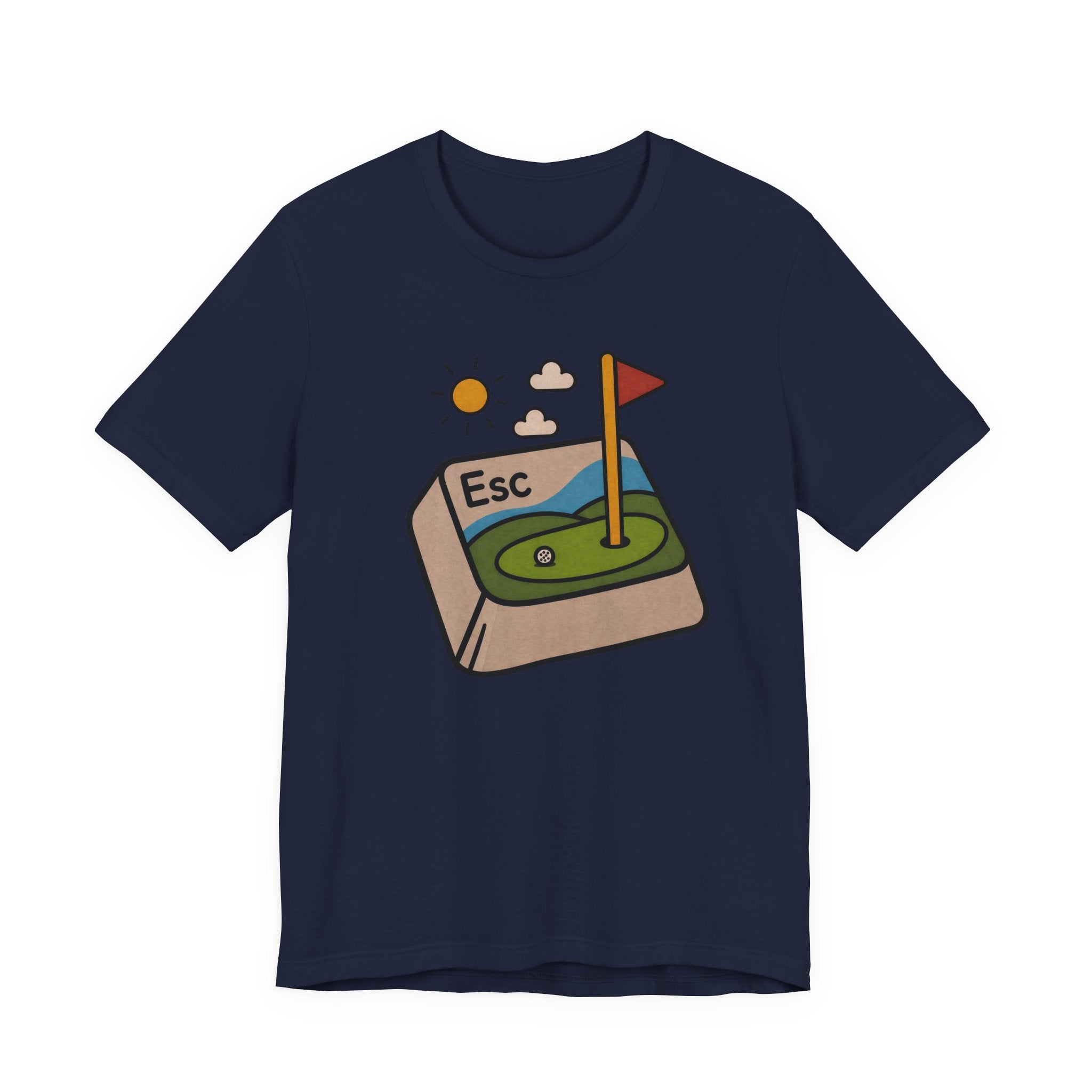 The "Golf Escape Button" Tee