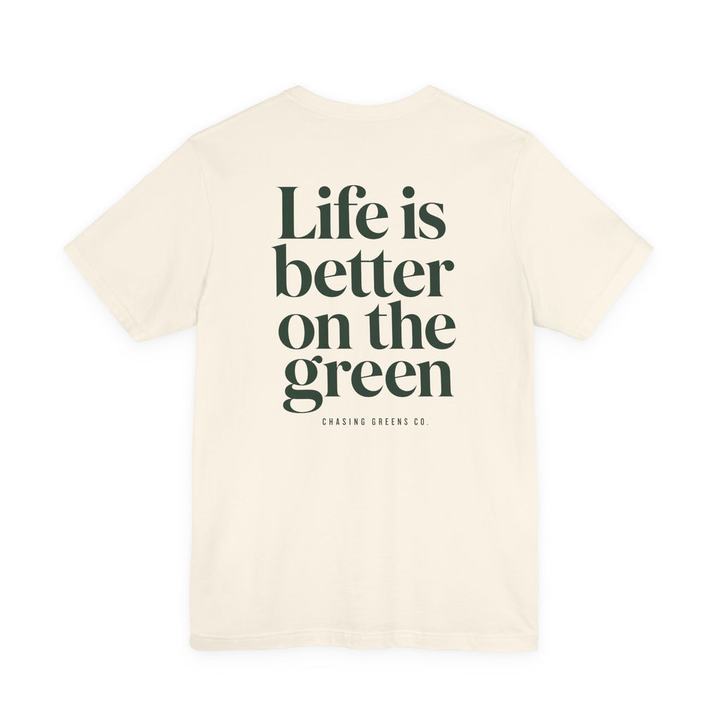 "Better On Greens" Golf Tee