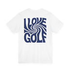 "I Love Golf" Golf Tee
