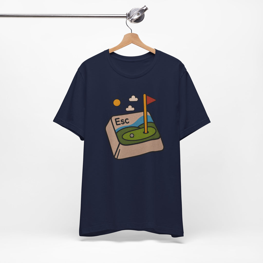 The "Golf Escape Button" Tee