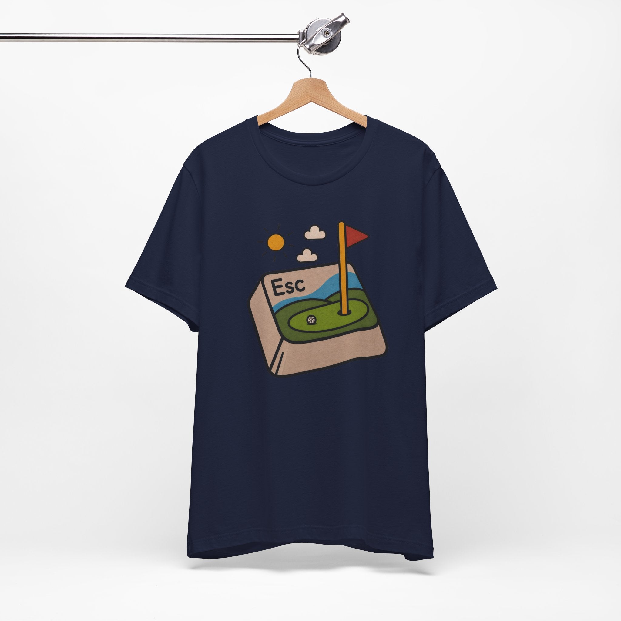 The "Golf Escape Button" Tee