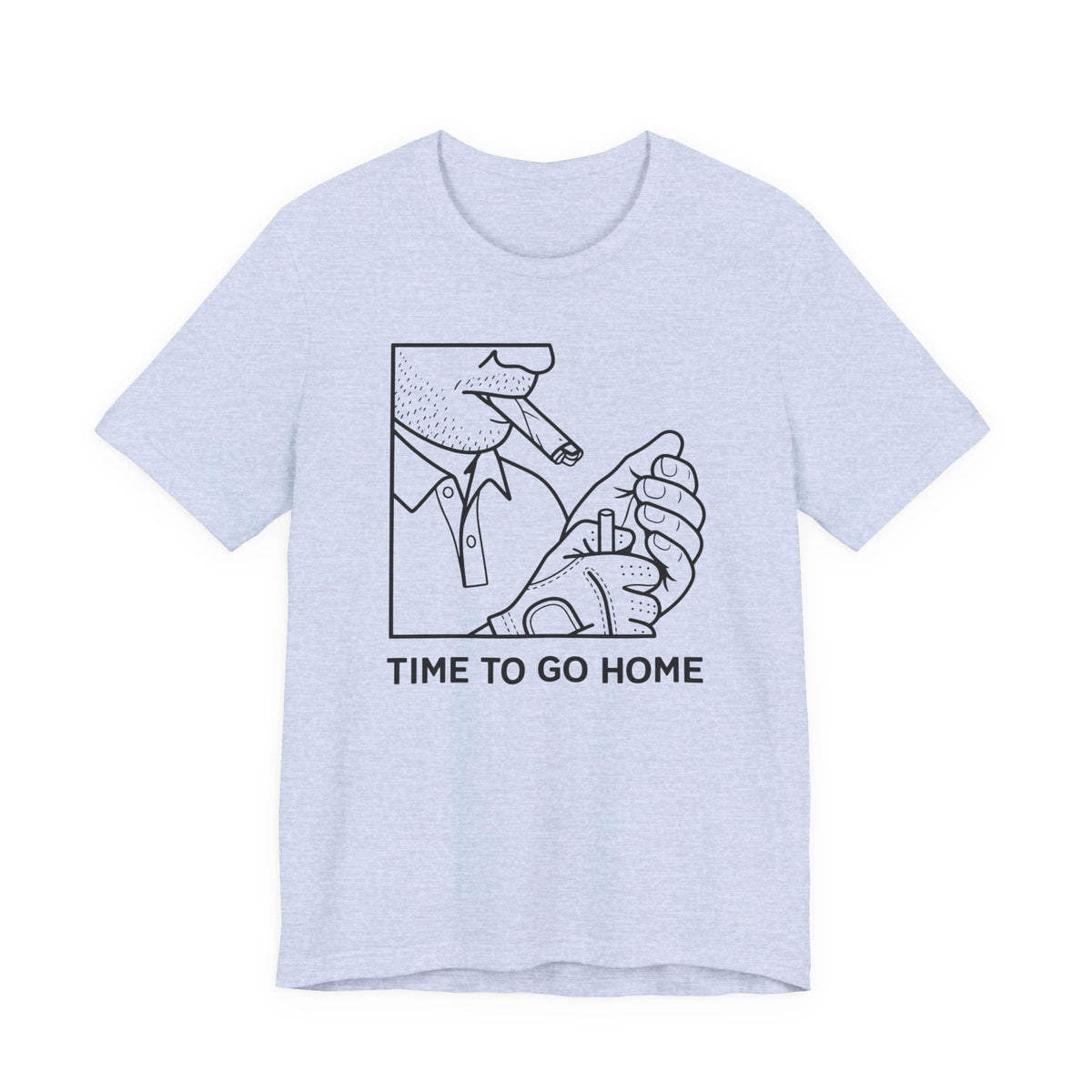 "Time To Go Home" Golf Tee