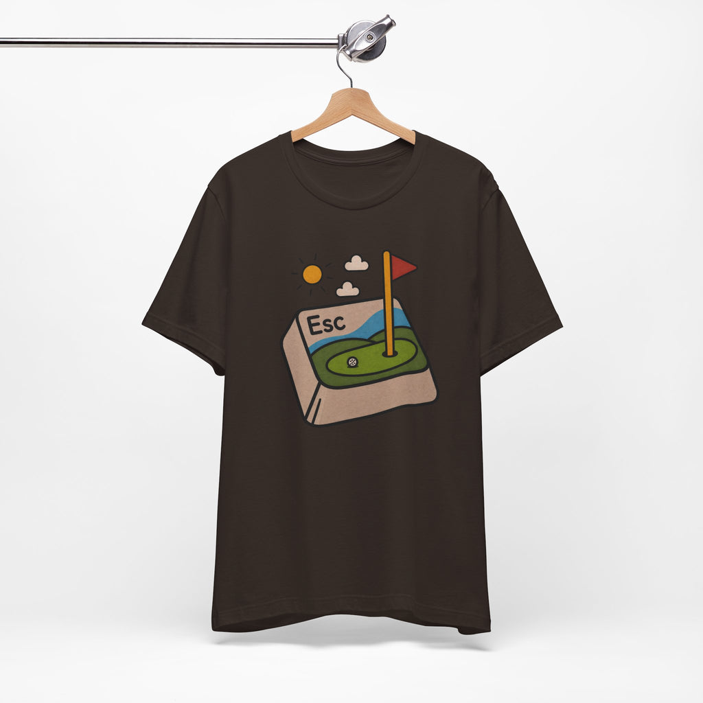 The "Golf Escape Button" Tee