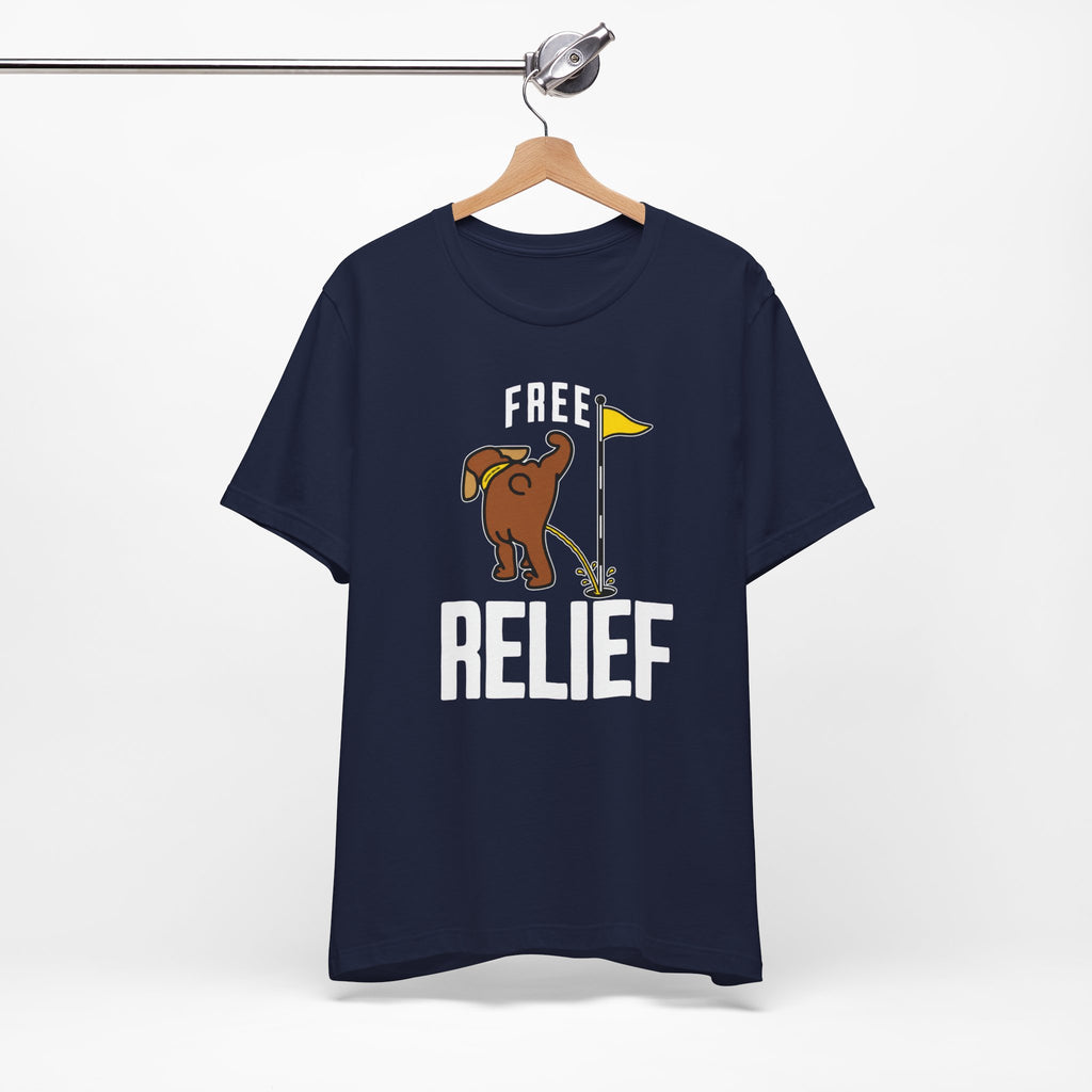 "Free Relief" Golf Tee