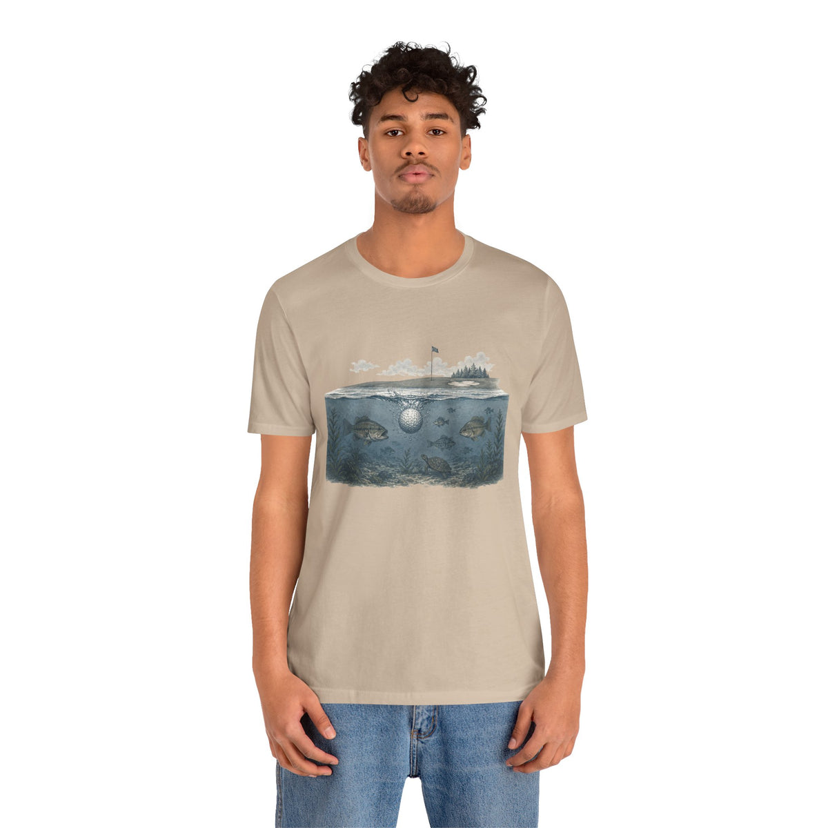 "Water Hazard Life" Golf Tee