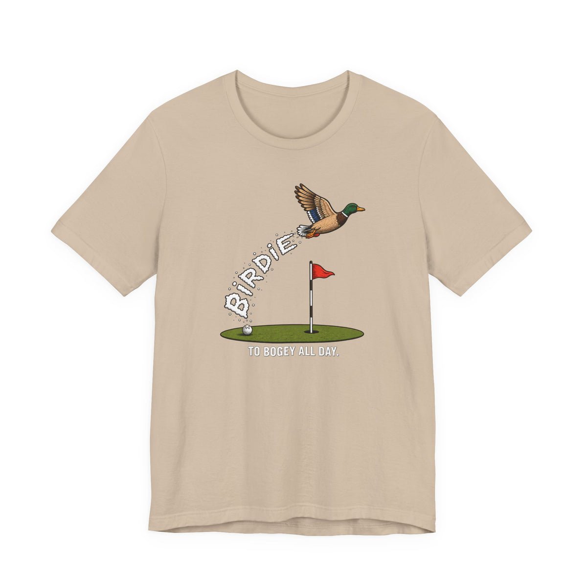"Birdie To Bogey" Golf Tee