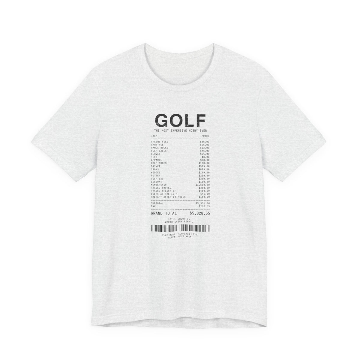"Price To Play" Golf Tee