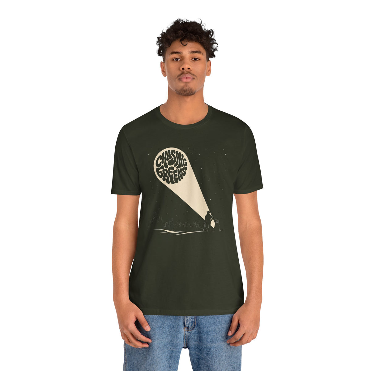 "Chasing Greens" Golf Tee