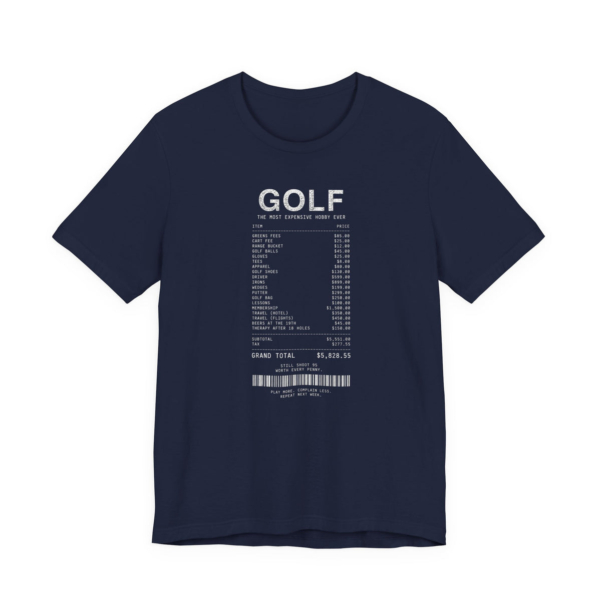"Price To Play" Golf Tee