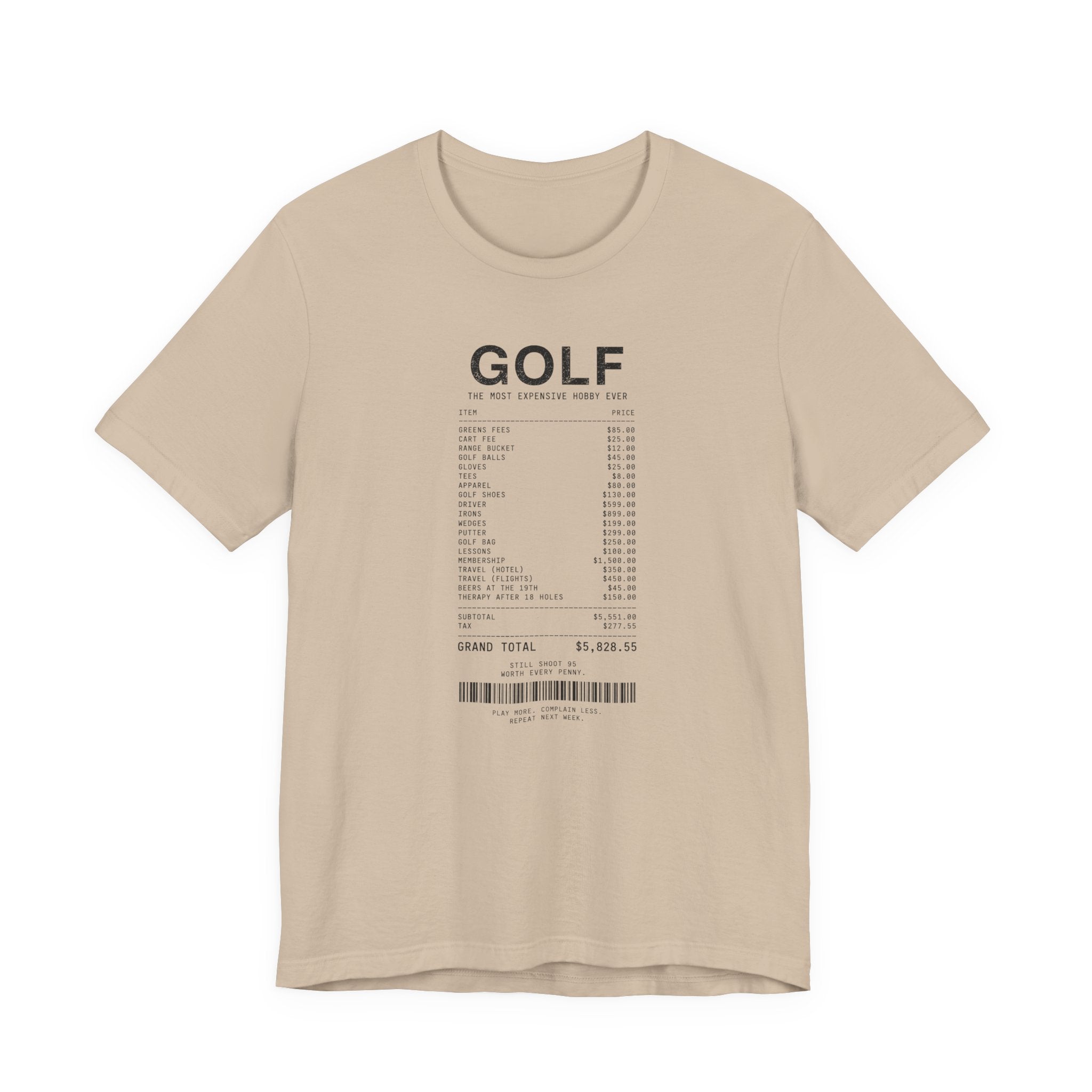 "Price To Play" Golf Tee