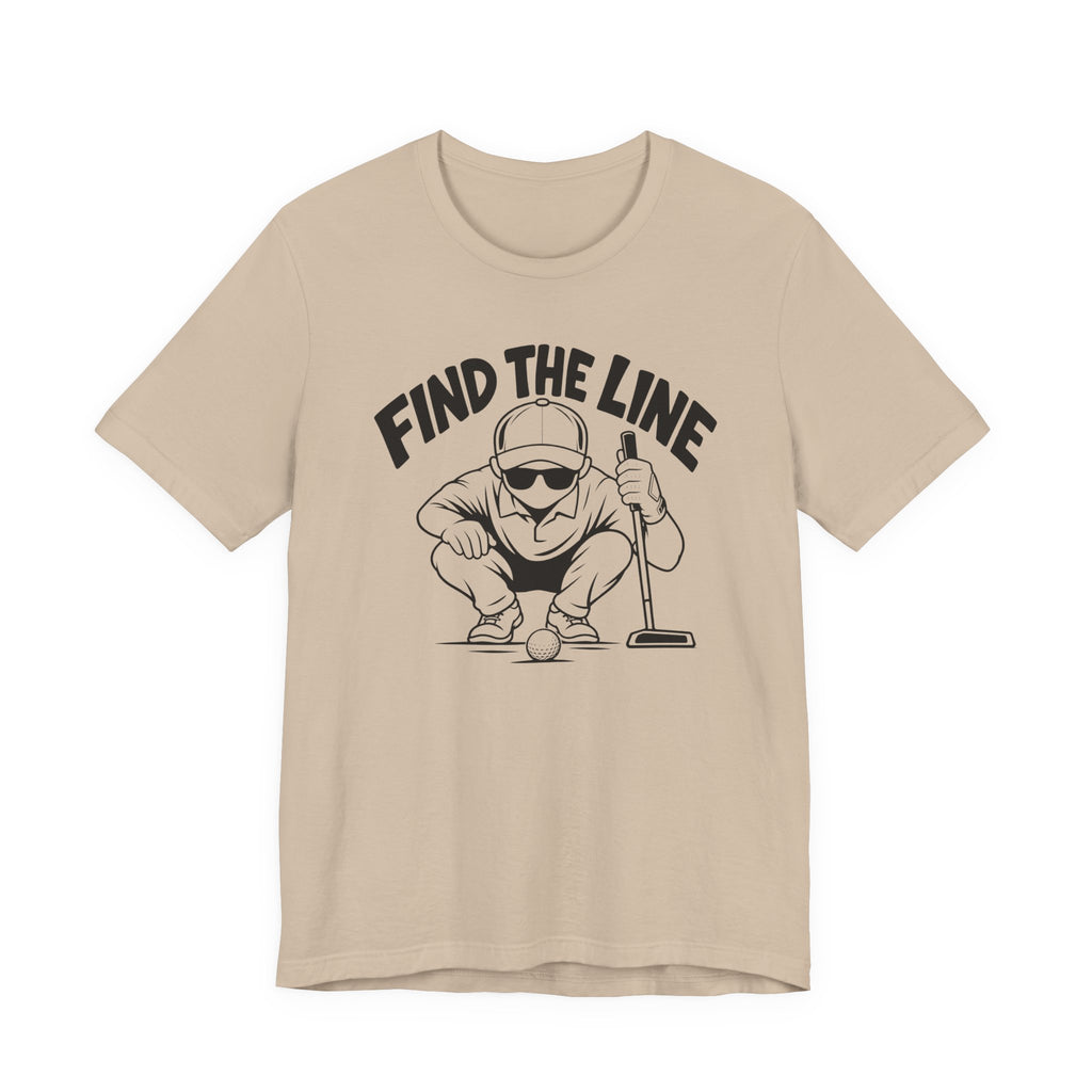 "Find The Line" Golf Tee