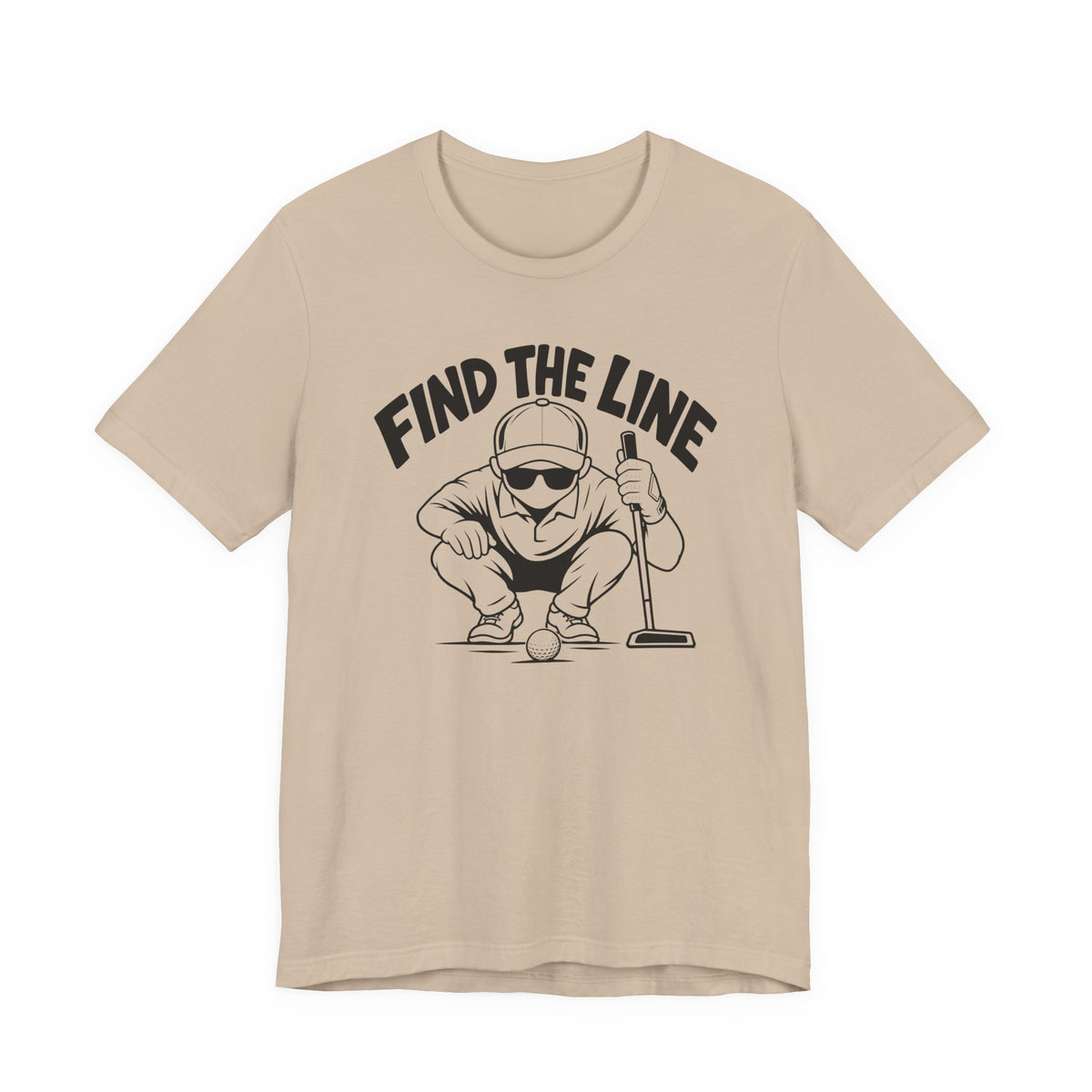 "Find The Line" Golf Tee