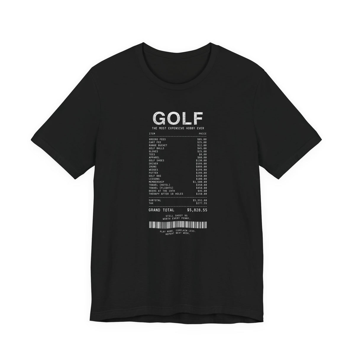 "Price To Play" Golf Tee