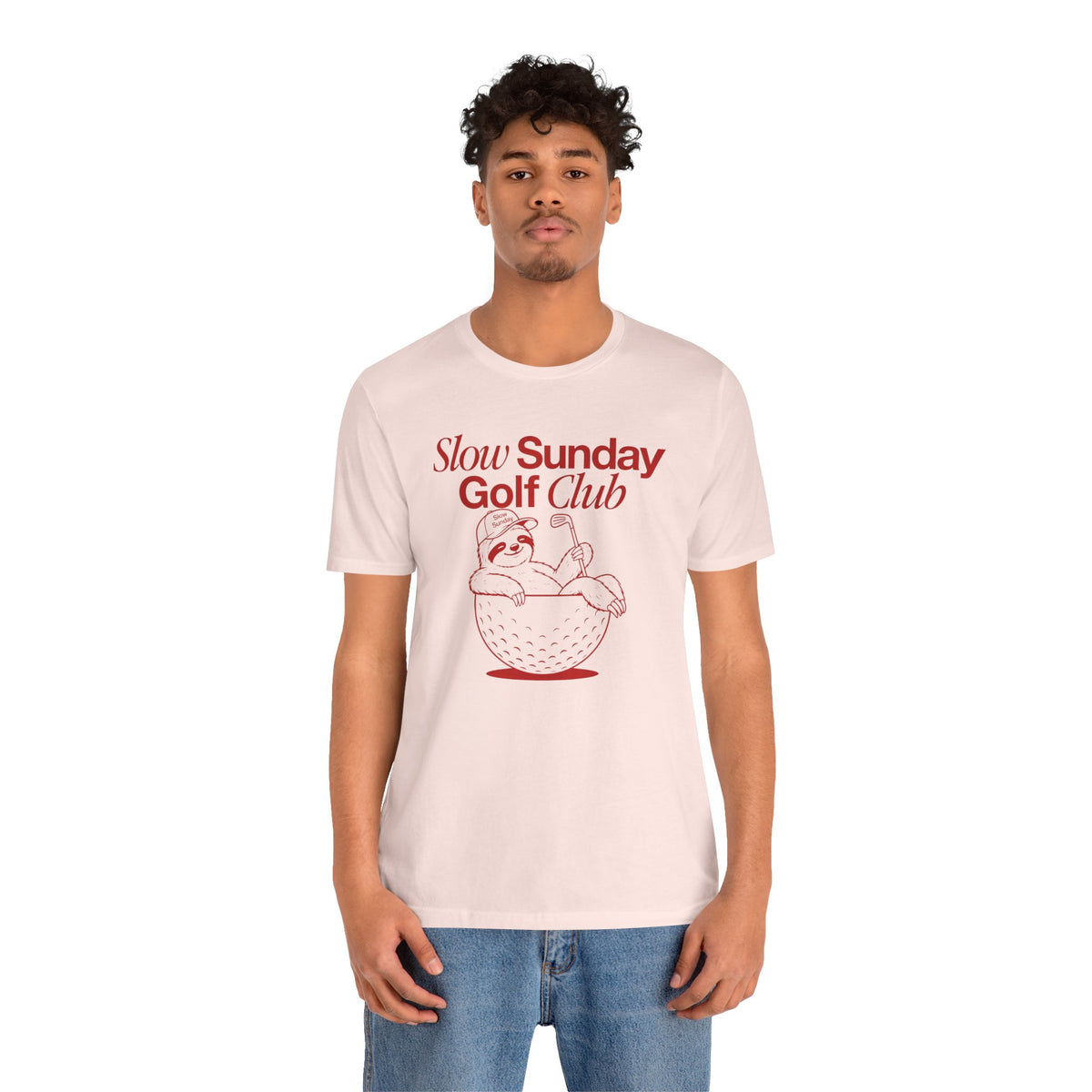 "Slow Sunday Golf" Club Tee