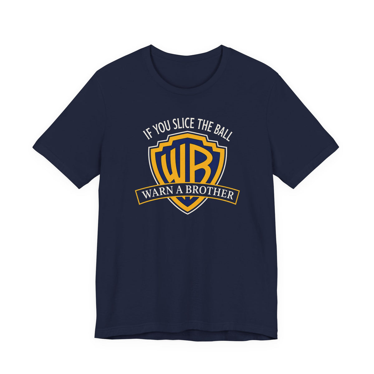 "Warn A Brother" Golf Tee